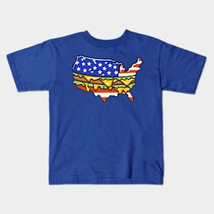 USA Burger Country Kids T-Shirt